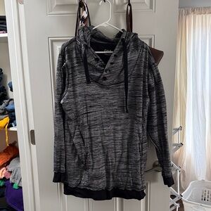 Cabela's Black and Gray Women's Cowl Neck Sweater